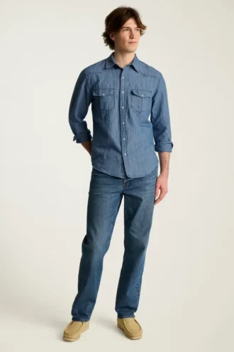 Acquista la camicia western in denim
