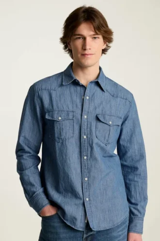 Acquista la camicia western in denim