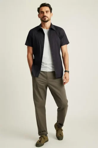 Camicia a maniche corte Tech