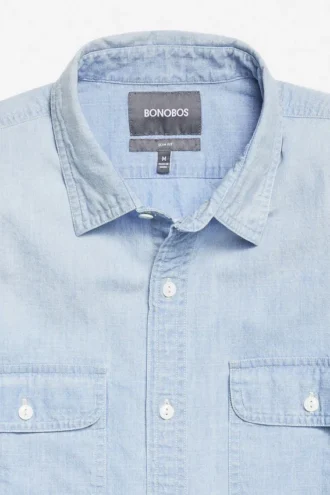 Camicia button-down in chambray