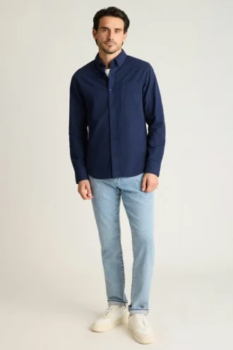 Camicia casual elasticizzata: camicia in cotone con bottoni Bonobos