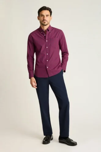 Camicia casual elasticizzata: camicia in cotone con bottoni Bonobos