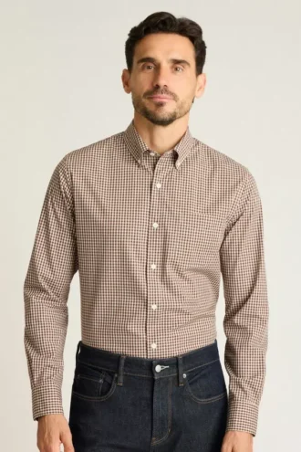 Camicia casual elasticizzata: camicia in cotone con bottoni Bonobos
