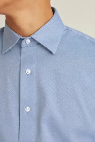 Camicia da ufficio e da cena – Camicia button-down da indossare fuori dai pantaloni