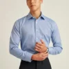 Camicia da ufficio e da cena – Camicia button-down da indossare fuori dai pantaloni