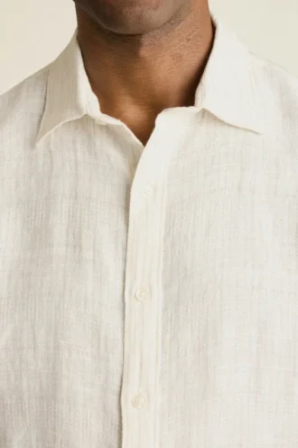 Camicia da uomo a maniche corte con bottoni di Bonobos | Stile Montauk raffinato