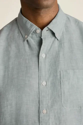 Camicia da uomo a maniche corte con bottoni di Bonobos | Stile Montauk raffinato