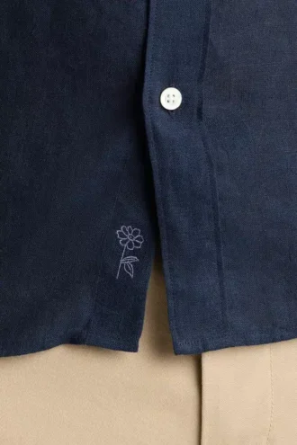 Camicia da uomo a maniche corte con bottoni di Bonobos | Stile Montauk raffinato