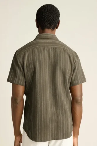 Camicia da uomo a maniche corte con bottoni di Bonobos | Stile Montauk raffinato