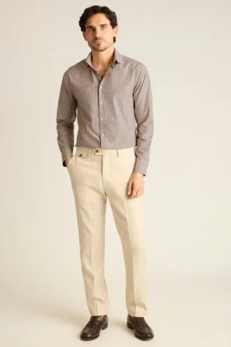 Camicia da uomo con colletto all’italiana di Bonobos | Vestibilità Cooper casual raffinata