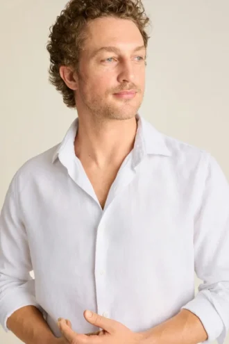 Camicia da uomo con colletto all’italiana di Bonobos | Vestibilità Cooper casual raffinata