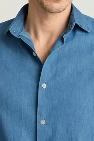 Camicia da uomo con colletto all’italiana di Bonobos | Vestibilità Cooper casual raffinata