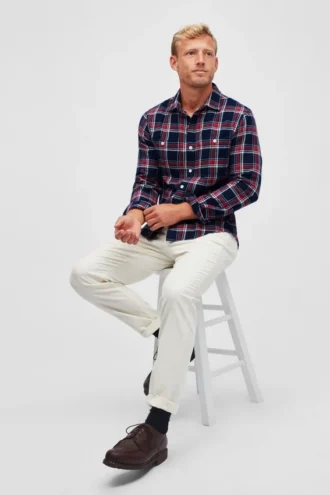 Camicia da uomo in flanella