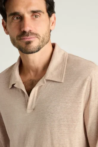 Camicia da uomo in lino di Bonobos | Maniche lunghe in stile costiero