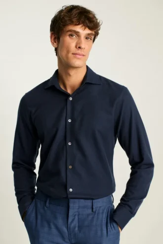 Camicia elegante Jetsetter in lana merino premium