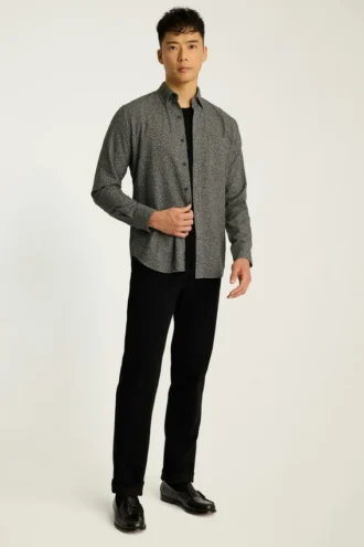 Camicia in flanella leggera elasticizzata