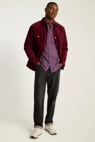 Camicia in flanella leggera elasticizzata