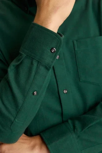 Camicia in flanella leggera elasticizzata