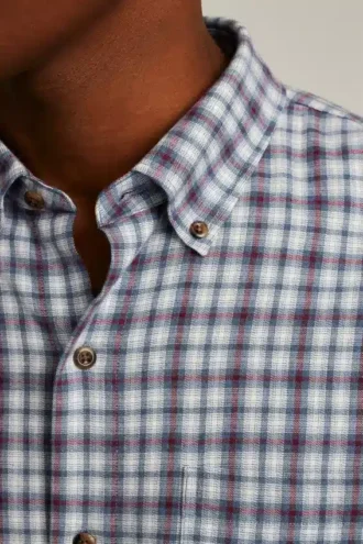 Camicia in flanella leggera elasticizzata