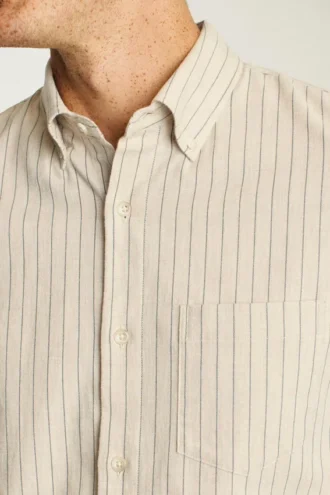 Camicia in flanella leggera elasticizzata