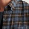 Camicia in flanella leggera elasticizzata
