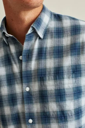 Camicia in flanella leggera elasticizzata