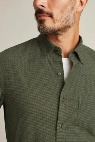 Camicia in flanella leggera elasticizzata