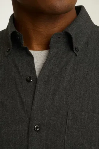 Camicia in flanella leggera elasticizzata