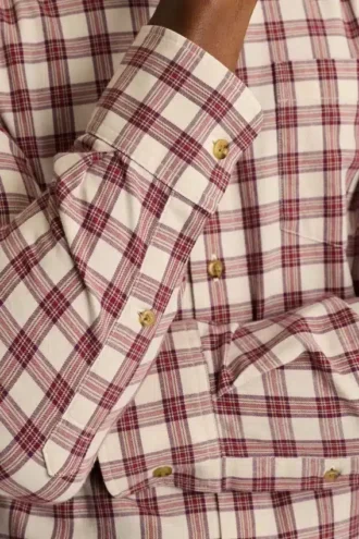 Camicia in flanella leggera elasticizzata