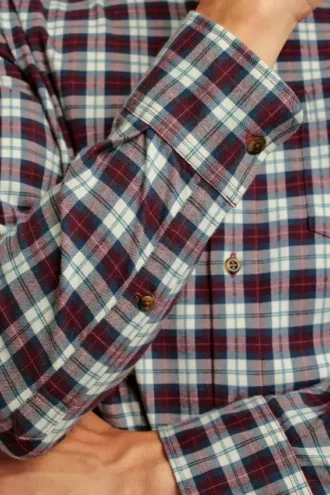 Camicia in flanella leggera elasticizzata
