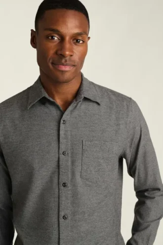 Camicia in flanella leggera elasticizzata