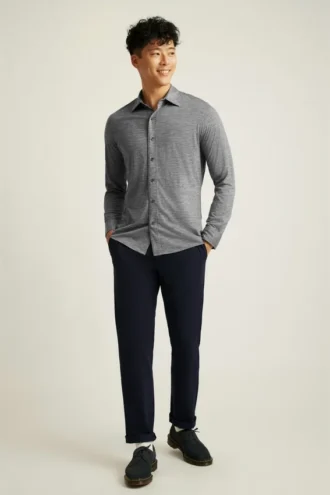 Camicia in lana merino