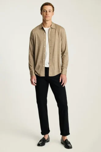 Camicia in lana merino