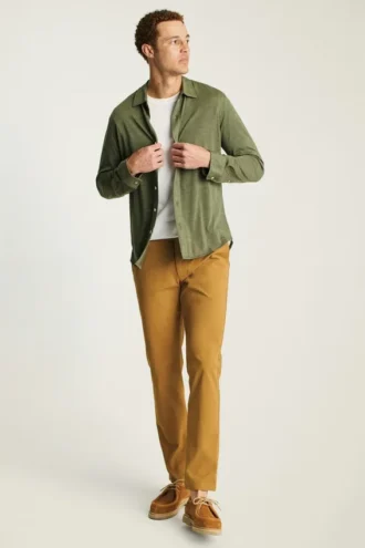 Camicia in lana merino