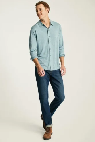 Camicia in lana merino