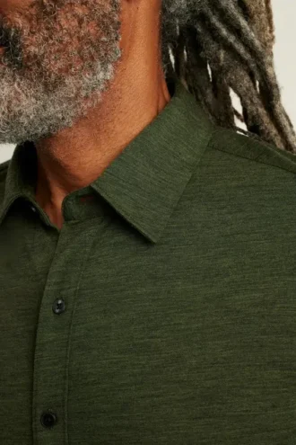 Camicia in lana merino