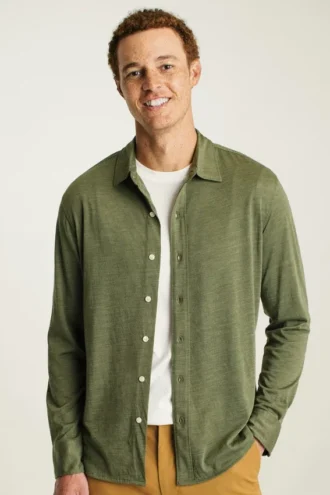 Camicia in lana merino