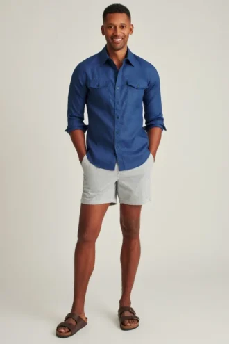 Camicia in lino lavato