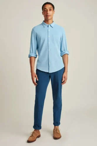 Camicia Oxford in maglia