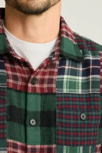 Camicia patchwork da uomo di Bonobos | Cotone doppio tessuto festivo