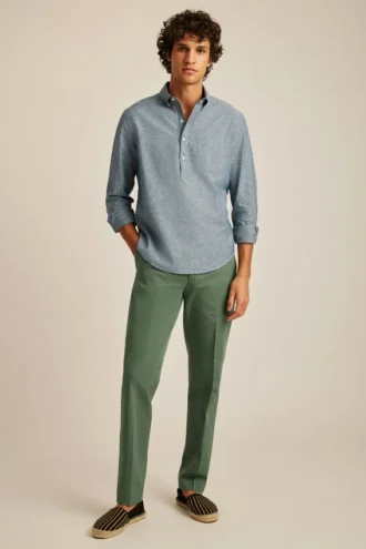 Camicia popover in lino