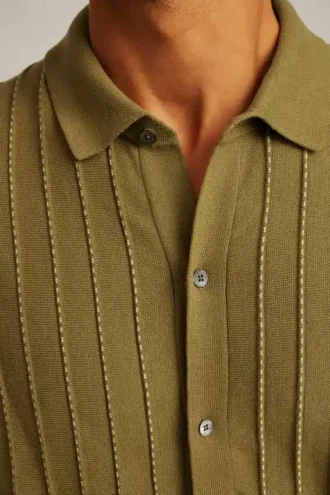 Cardigan a righe Polo