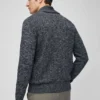 Cardigan a scialle in cotone e cashmere