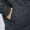 Cardigan a scialle in cotone e cashmere