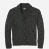 Cardigan a scialle in cotone e cashmere