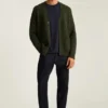 Cardigan da uomo a maglia intrecciata di Bonobos | Misto merino in stile tradizionale