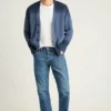 Cardigan da uomo in cashmere di Bonobos | Maglia in misto cotone con effetto dip-dye