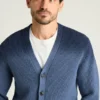 Cardigan da uomo in cashmere di Bonobos | Maglia in misto cotone con effetto dip-dye
