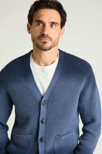 Cardigan da uomo in cashmere di Bonobos | Maglia in misto cotone con effetto dip-dye