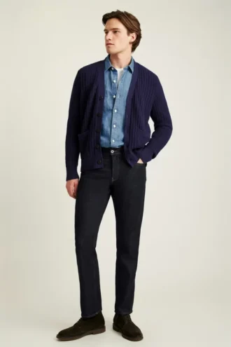 Cardigan in cotone a maglia larga